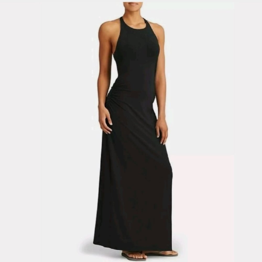 ATHLETA SERENITY BLACK MAXI DRESS SIZE XL